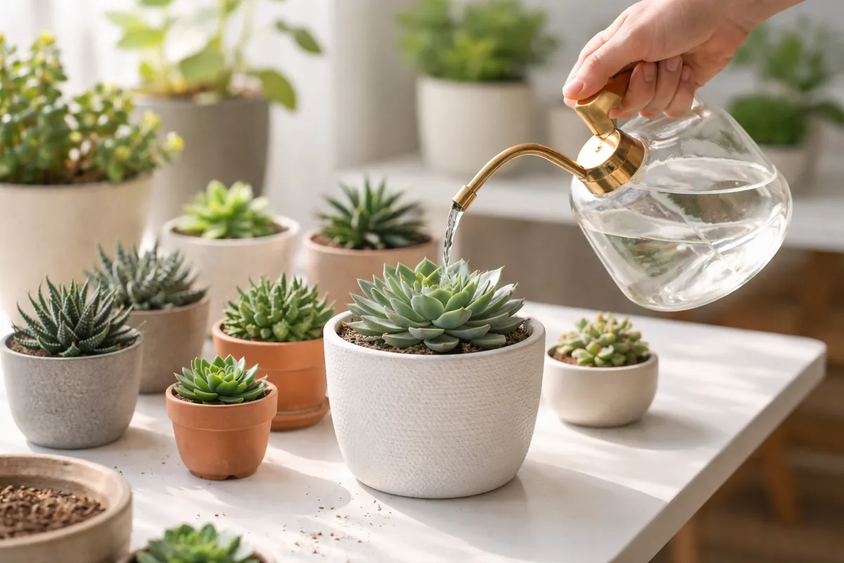 Comment arroser correctement vos succulentes d'intérieur sans les noyer